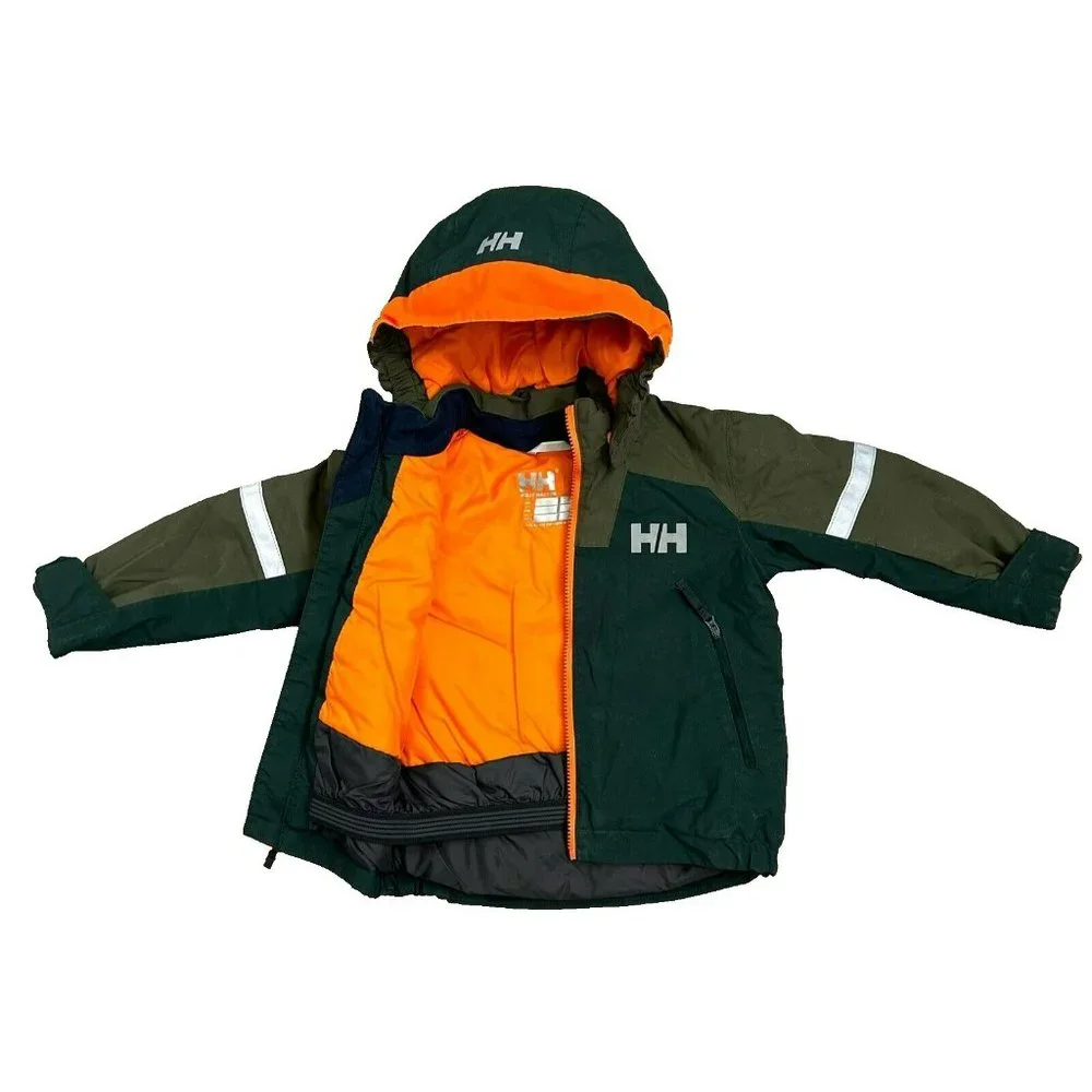 Helly Hansen Kids Jacket - Green and Orange - Picture 3 of 5